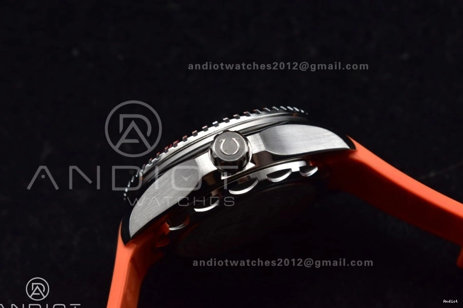 Best Black Gray Orange on 6000M Seamaster Dial Edition Rubber 1:1 Bezel Ceramic A2824 SS Ultra TF Deep Strap 1103